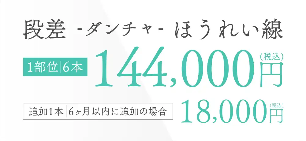 段差・ダンチャ・ほうれい線
