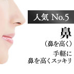 人気 No.5 鼻（鼻を高く）