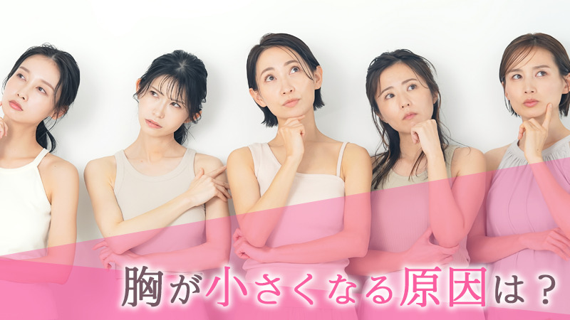 胸が小さくなる原因は?