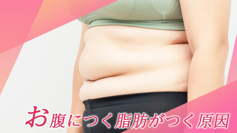 お腹に脂肪がつく原因
