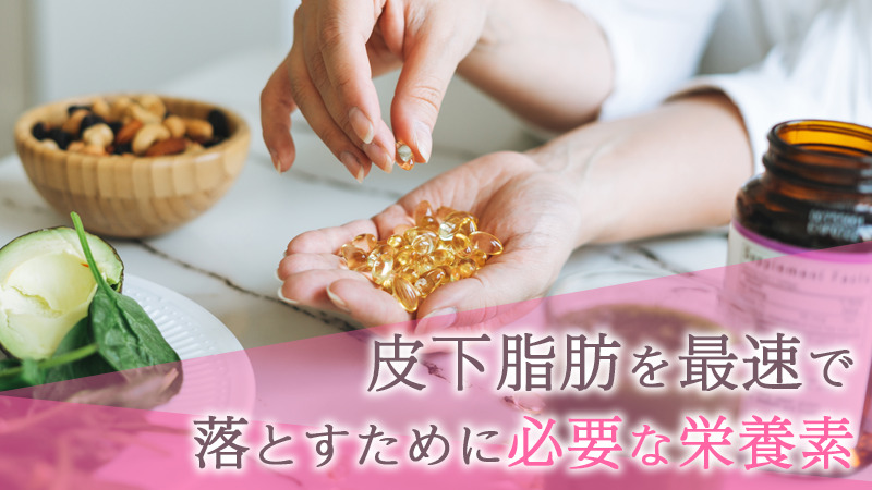皮下脂肪を最速で落とすために必要な栄養素