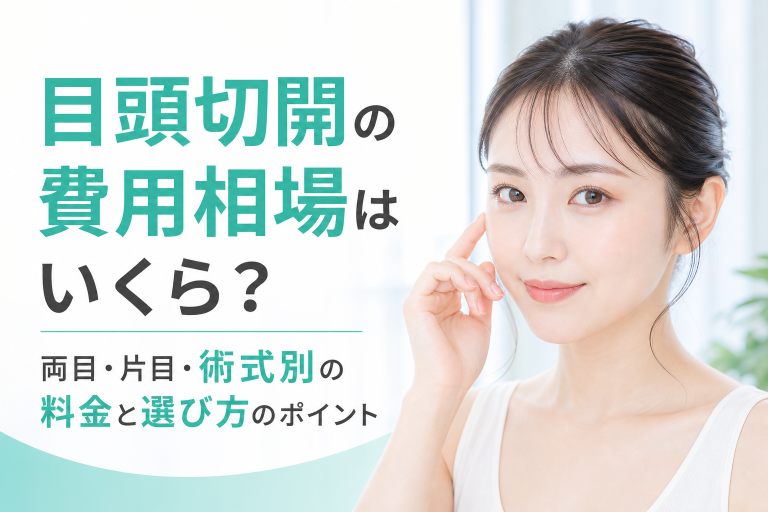 目頭切開の費用相場はいくら？両目・片目・術式別の料金と選び方のポイント