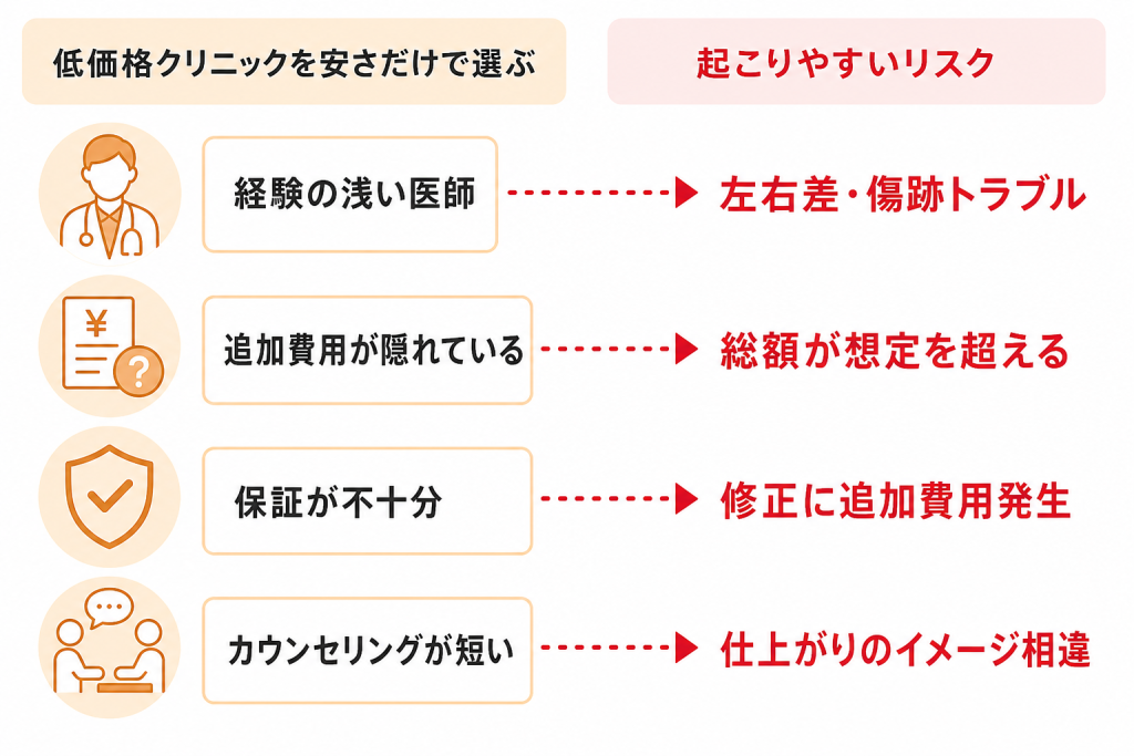 安さだけで選んだときに起こりやすいリスク