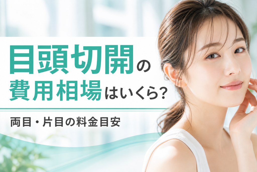 目頭切開の費用相場はいくら?両目・片目の料金目安