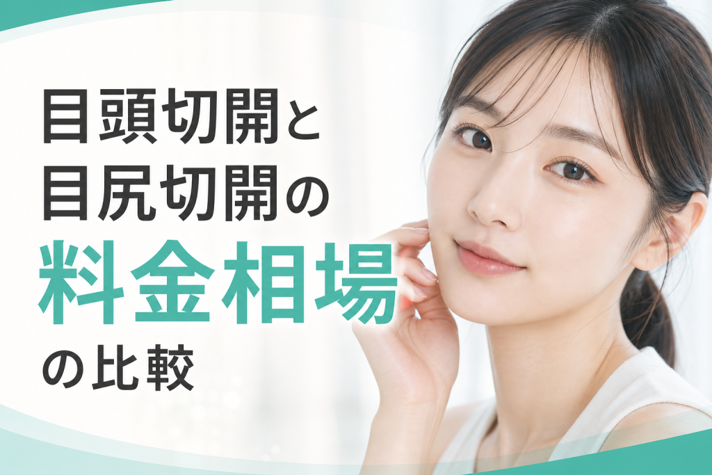 目頭切開と目尻切開の料金相場の比較