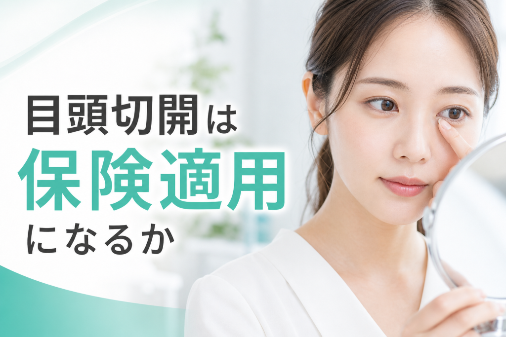 目頭切開は保険適用になるか