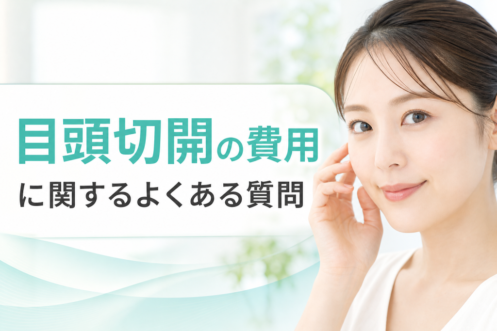 目頭切開の費用に関するよくある質問