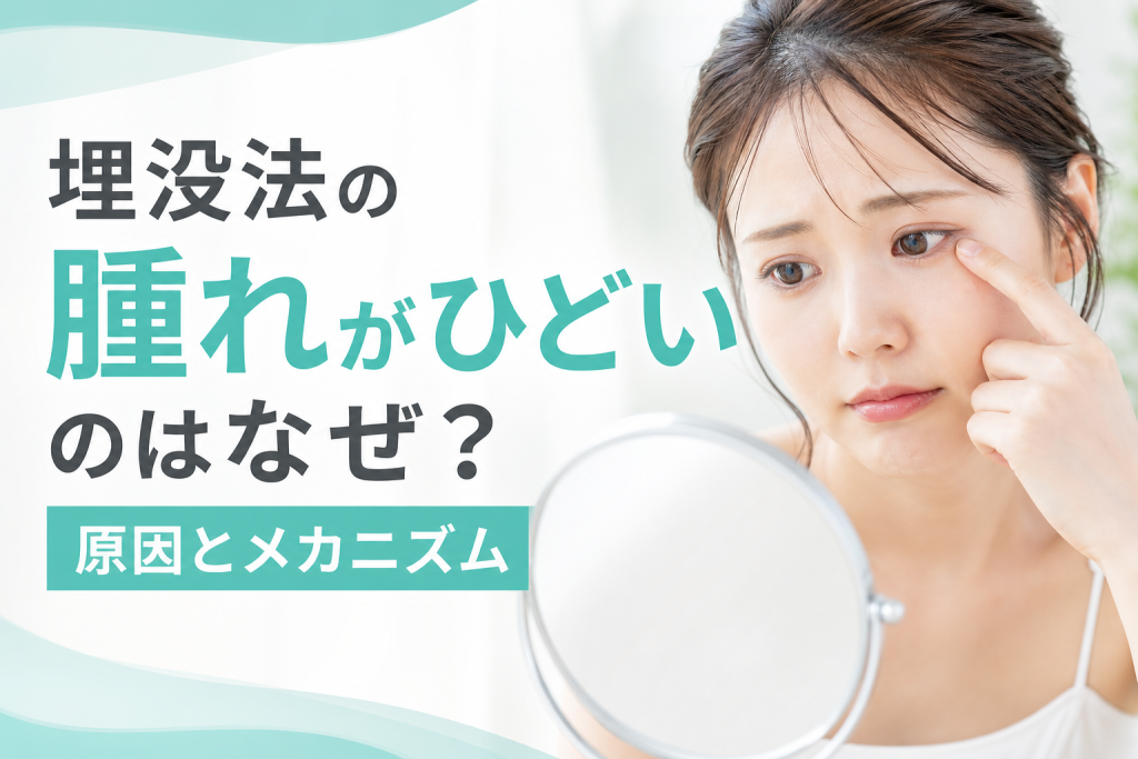 埋没法の腫れがひどいのはなぜ?原因とメカニズム