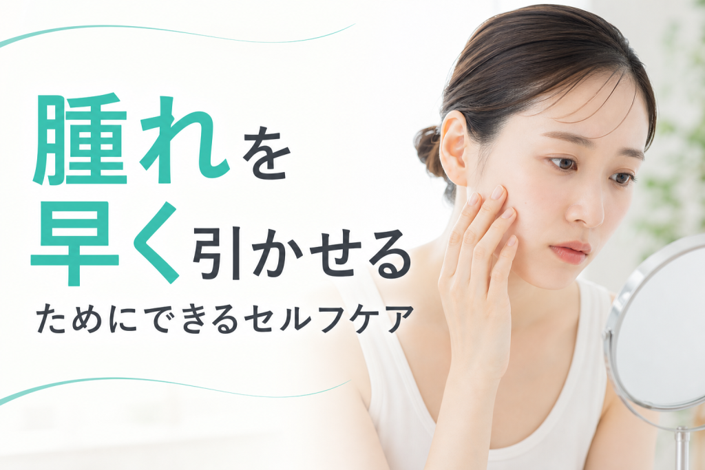 腫れを早く引かせるためにできるセルフケア