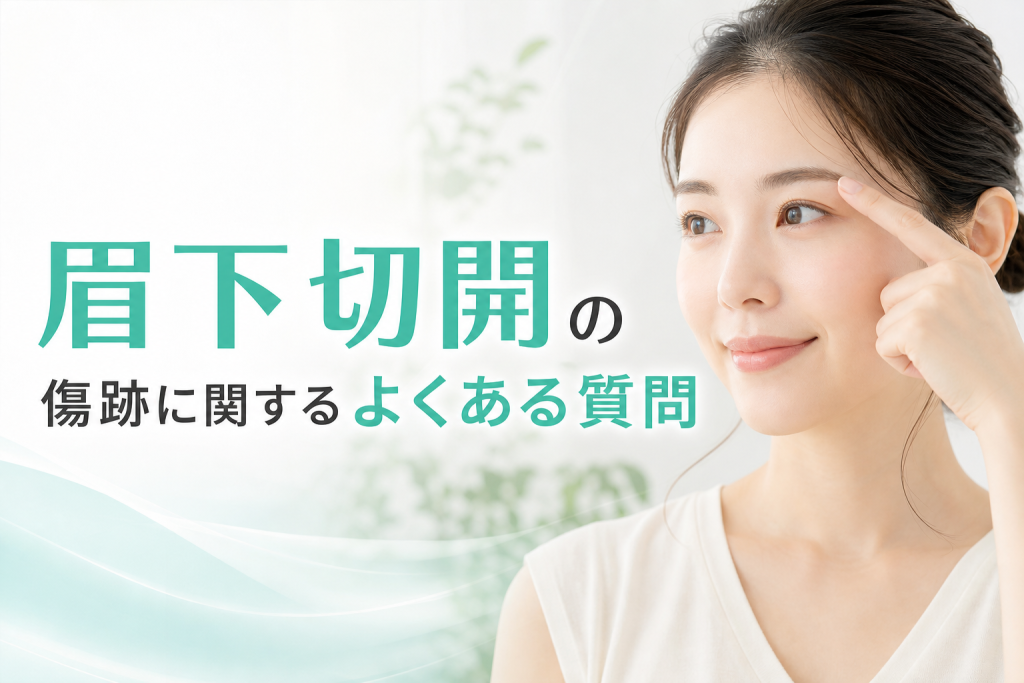 眉下切開の傷跡に関するよくある質問