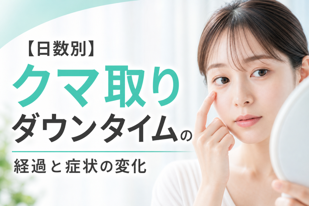 【日数別】クマ取りダウンタイムの経過と症状の変化