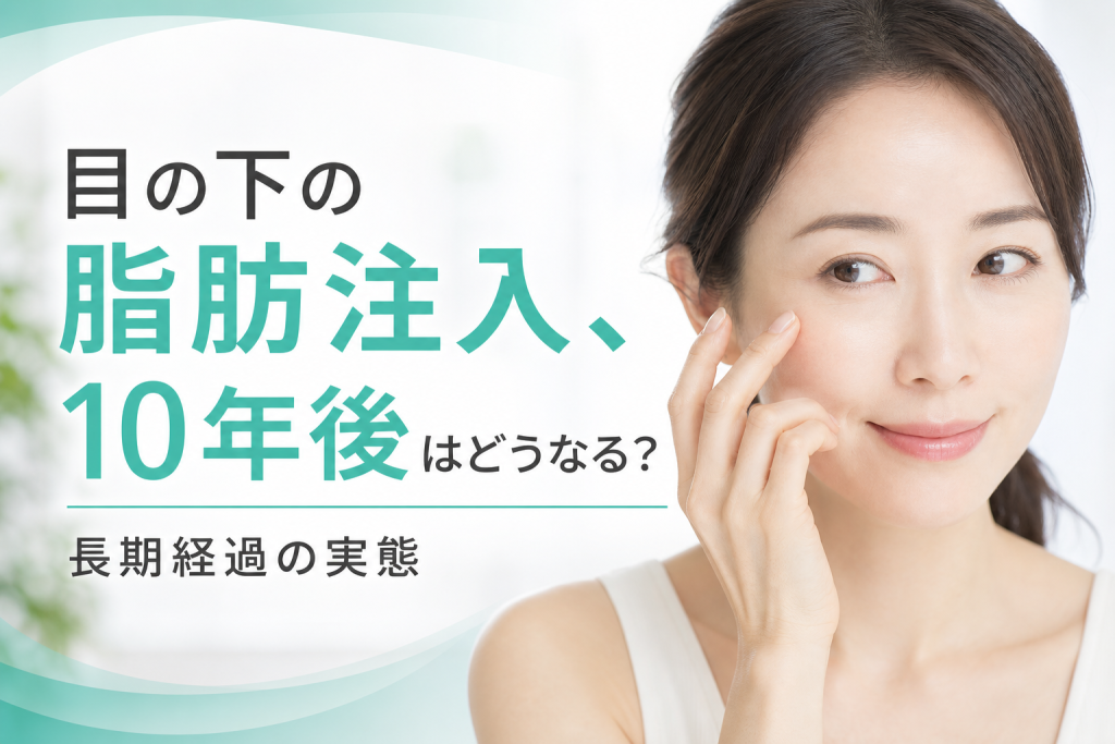 目の下の脂肪注入、10年後はどうなる?長期経過の実態