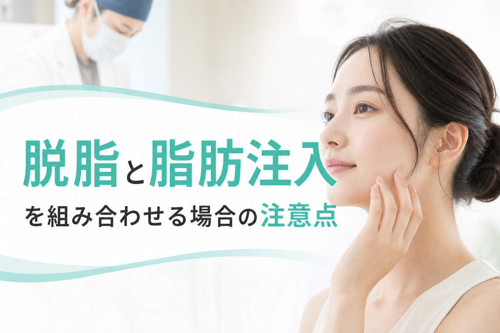 脱脂と脂肪注入を組み合わせる場合の注意点