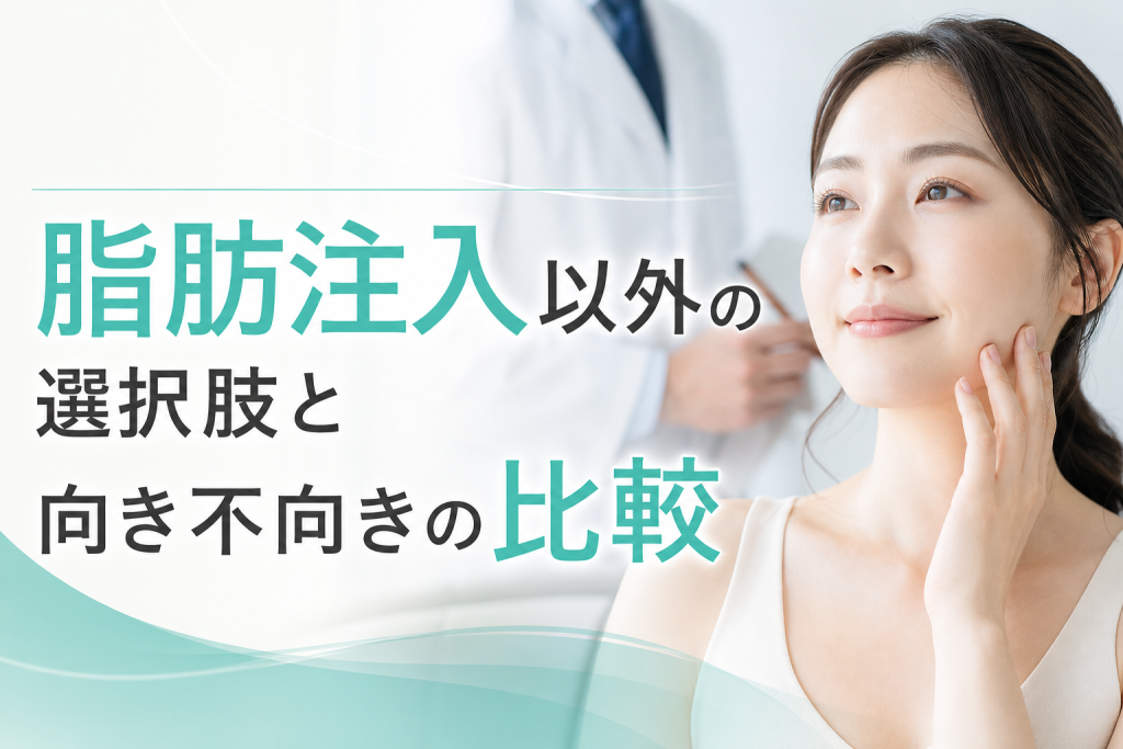 脂肪注入以外の選択肢と向き不向きの比較