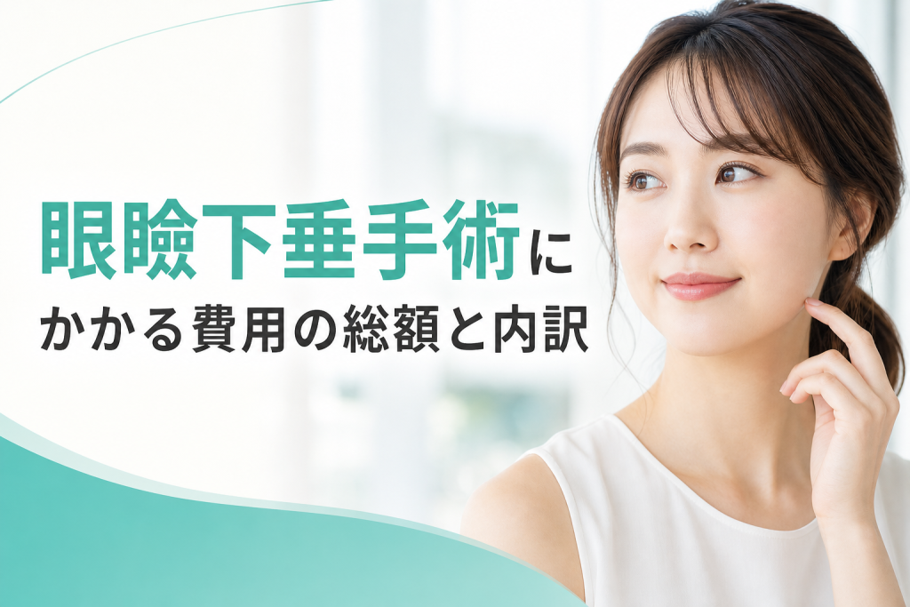 眼瞼下垂手術にかかる費用の総額と内訳
