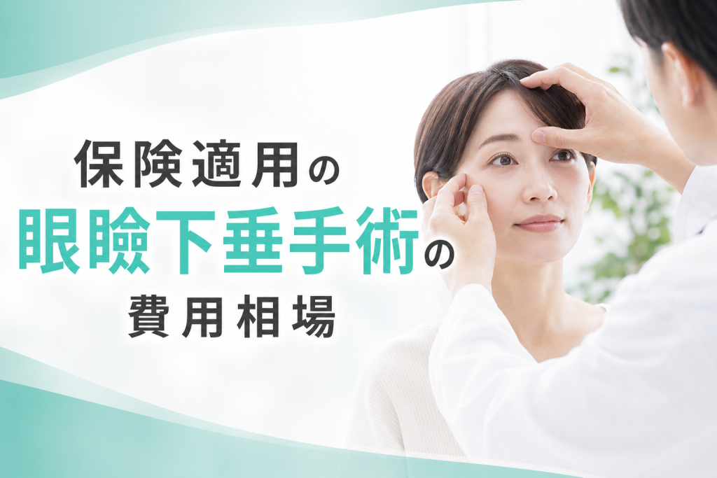 保険適用の眼瞼下垂手術の費用相場