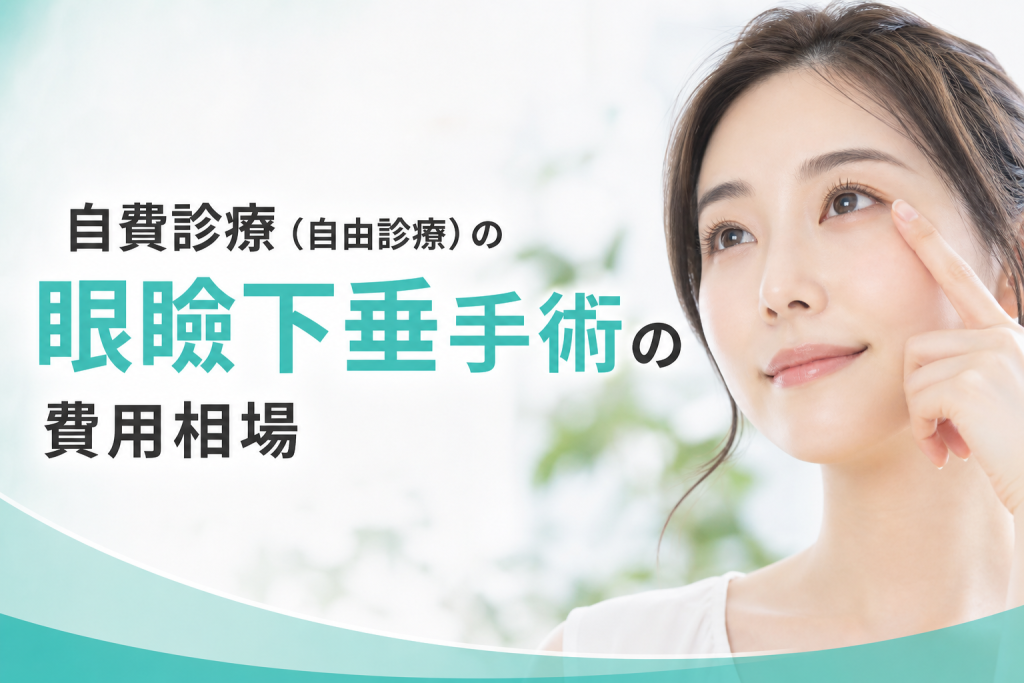 自費診療(自由診療)の眼瞼下垂手術の費用相場