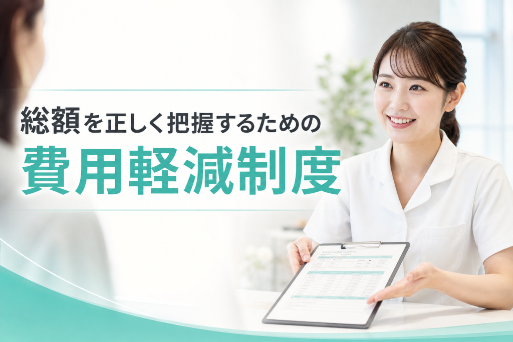 総額を正しく把握するための費用軽減制度