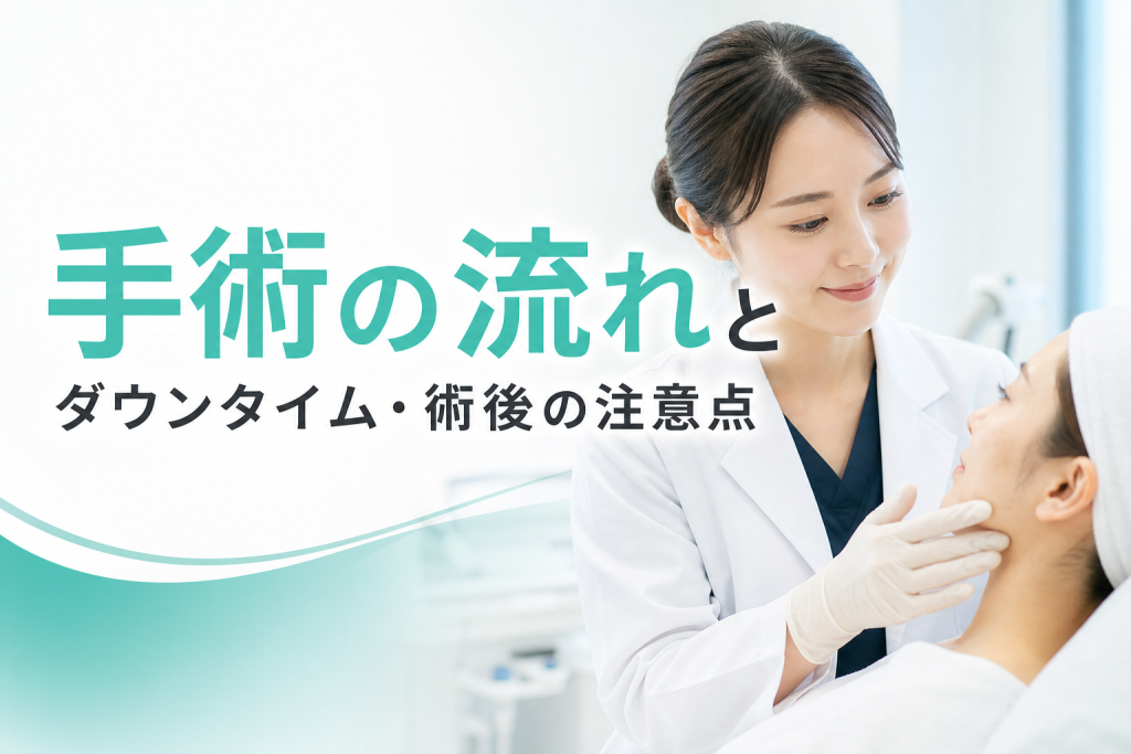 手術の流れとダウンタイム・術後の注意点