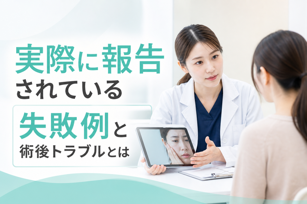 実際に報告されている失敗例と術後トラブルとは