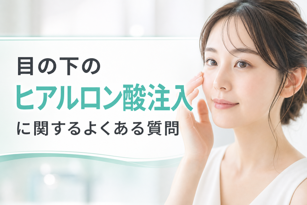 目の下のヒアルロン酸注入に関するよくある質問