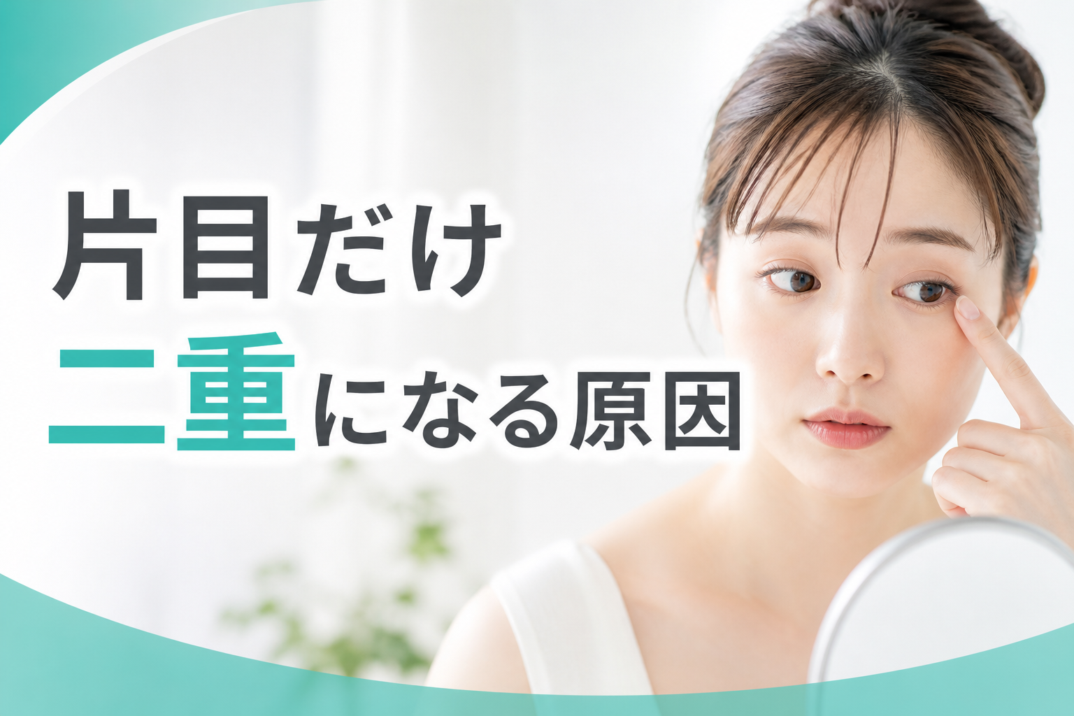 片目だけ二重になる原因