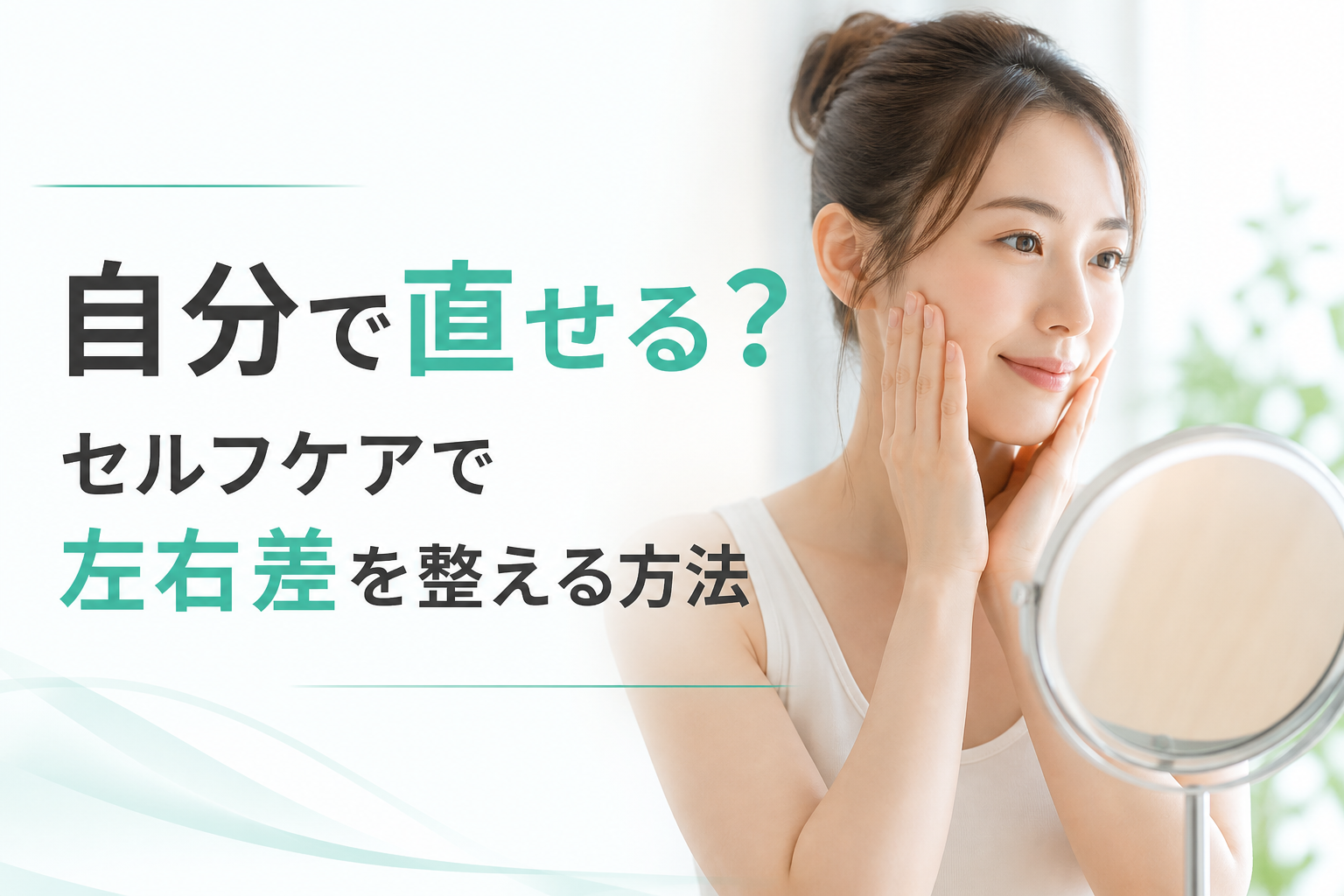 自分で直せる?セルフケアで左右差を整える方法