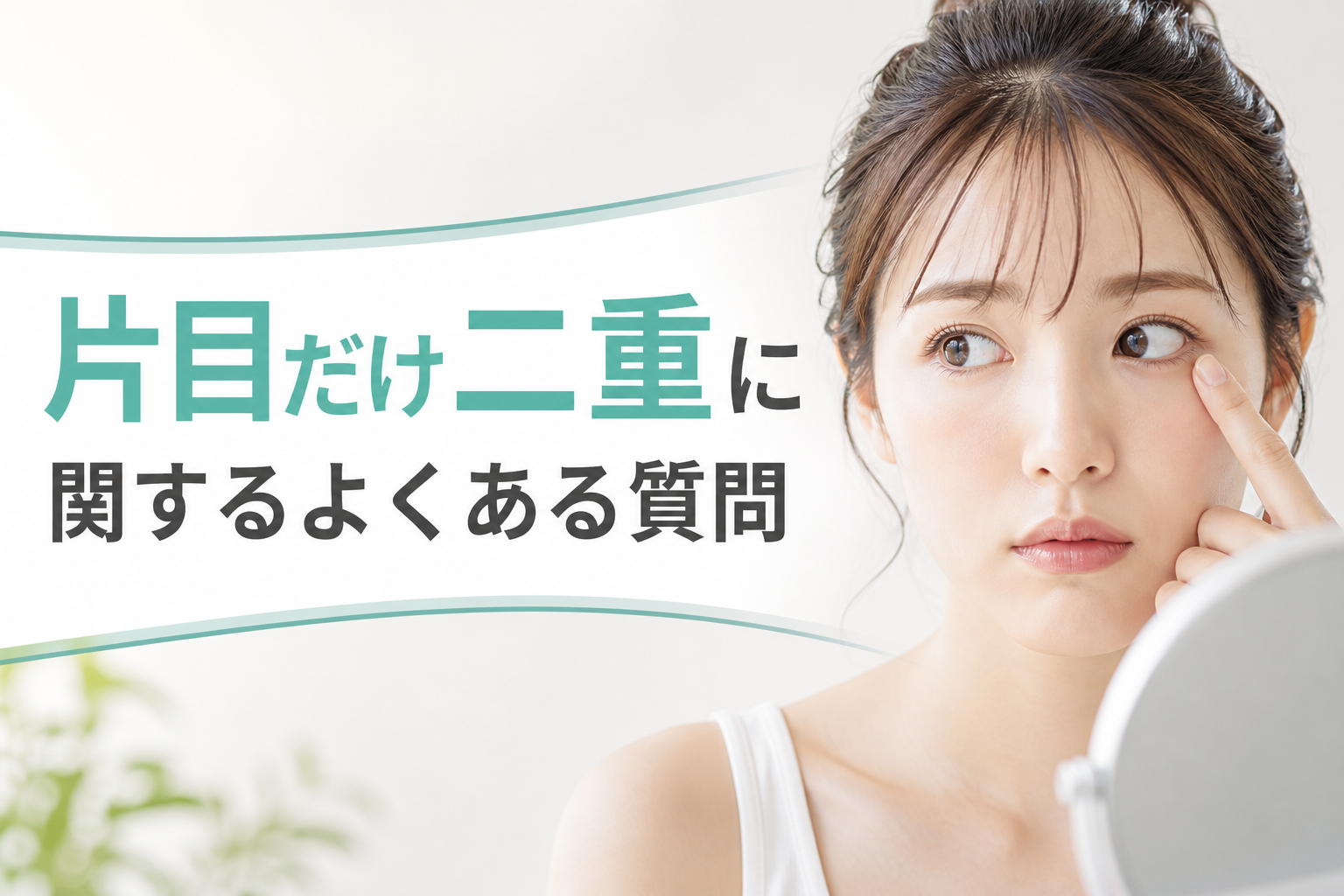 片目だけ二重に関するよくある質問