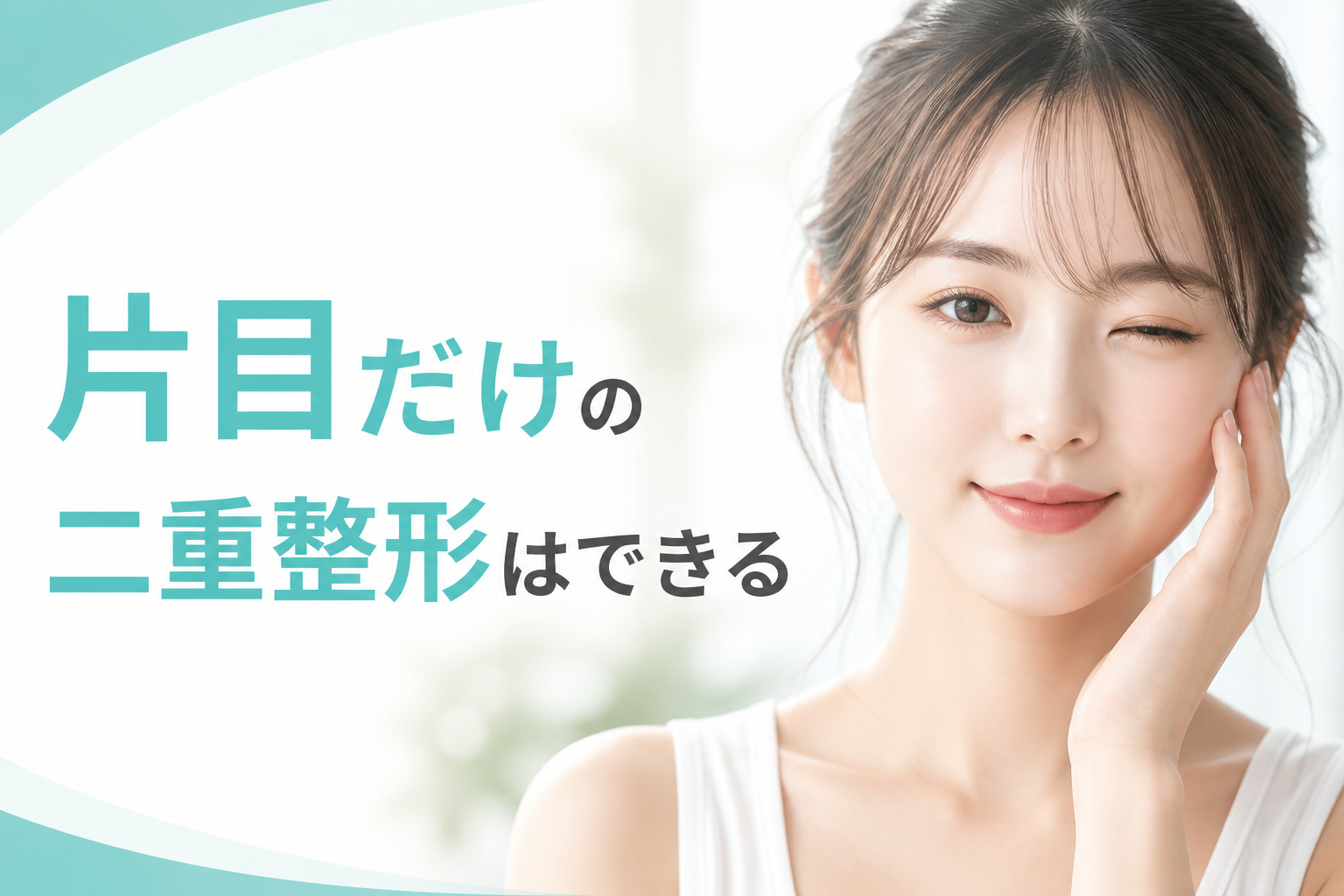 片目だけの二重整形はできる