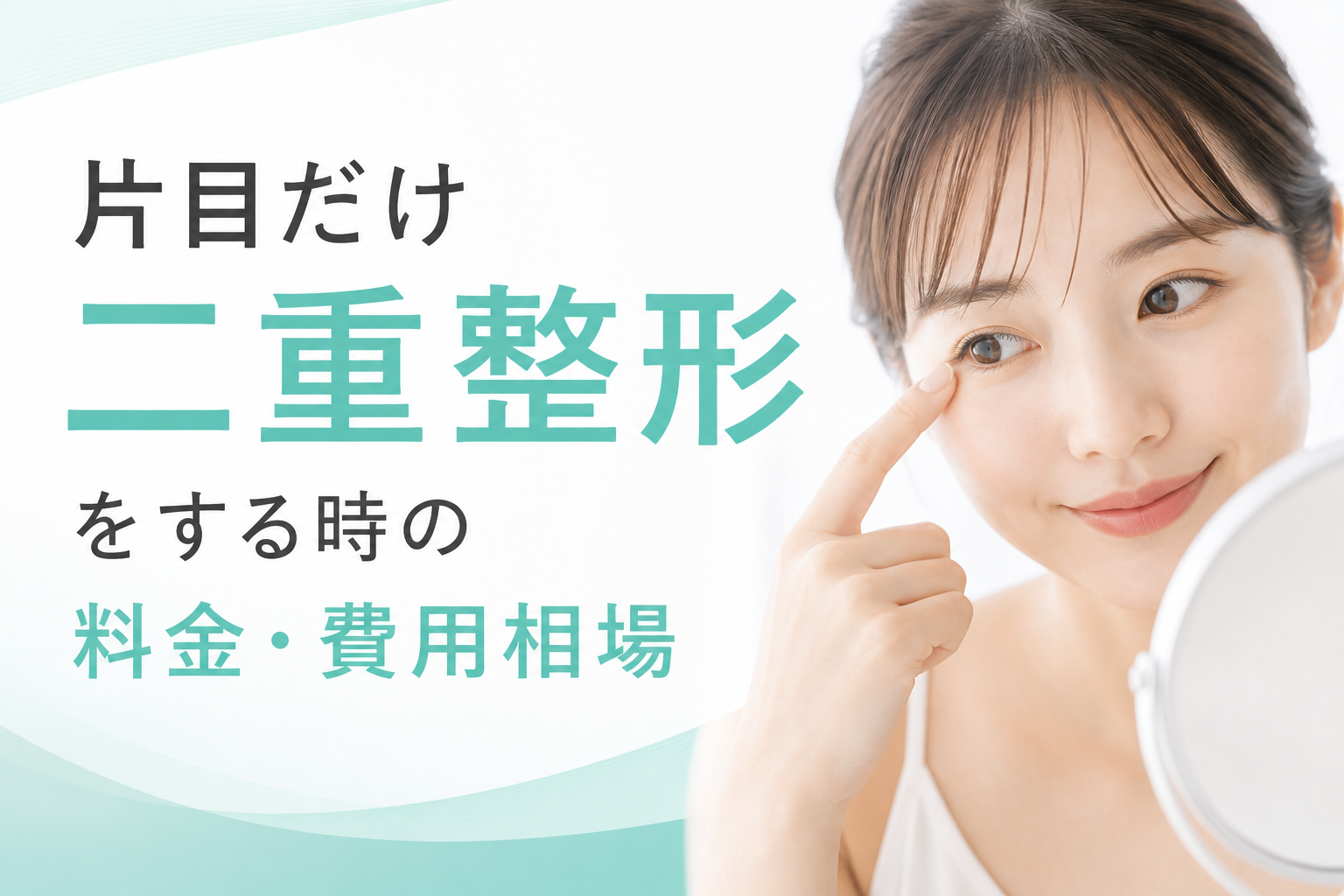片目だけ二重整形をする時の料金・費用相場