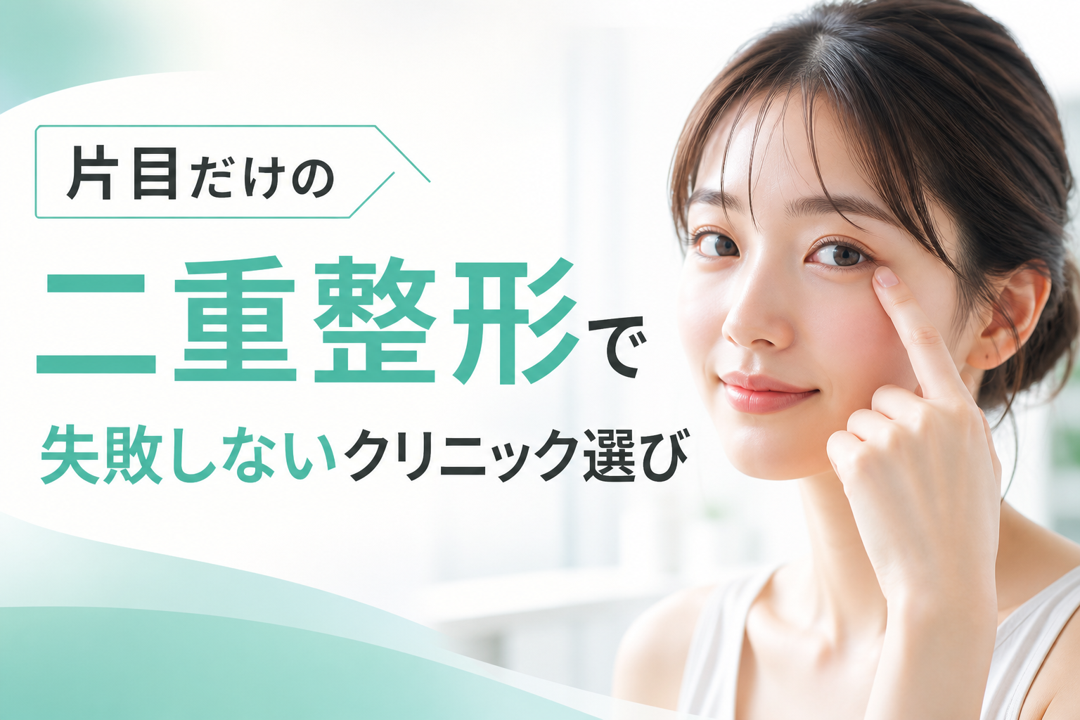 片目だけの二重整形で失敗しないクリニック選び