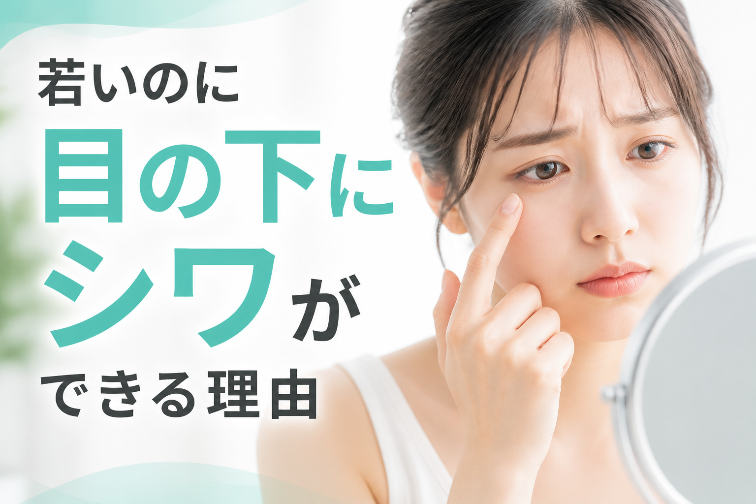 若いのに目の下にシワができる理由