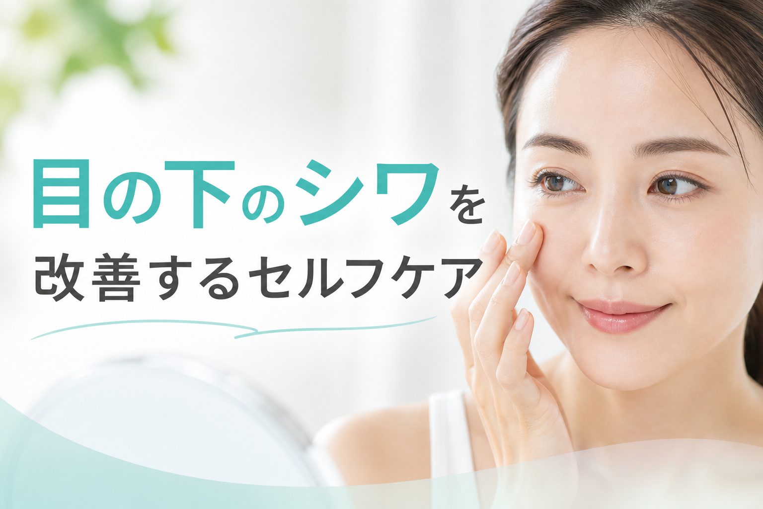 目の下のシワを改善するセルフケア