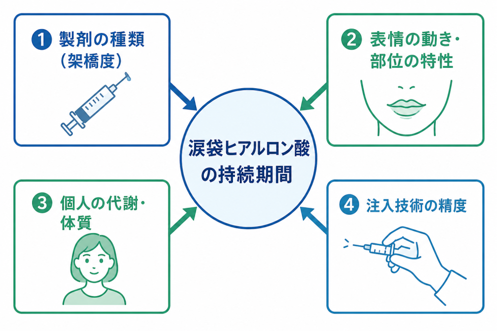 持続期間に差が出る主な要因