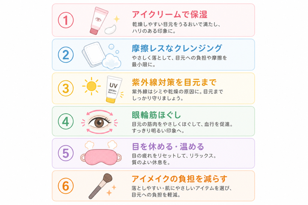 若いうちからできる目の下のシワ対策