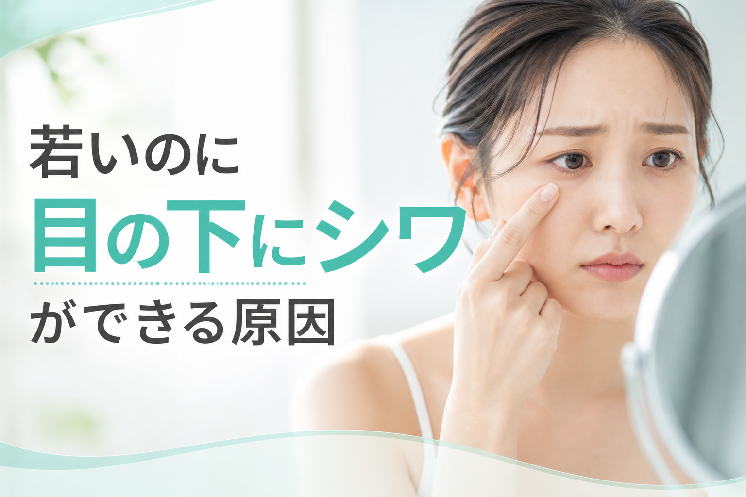 若いのに目の下にシワができる原因