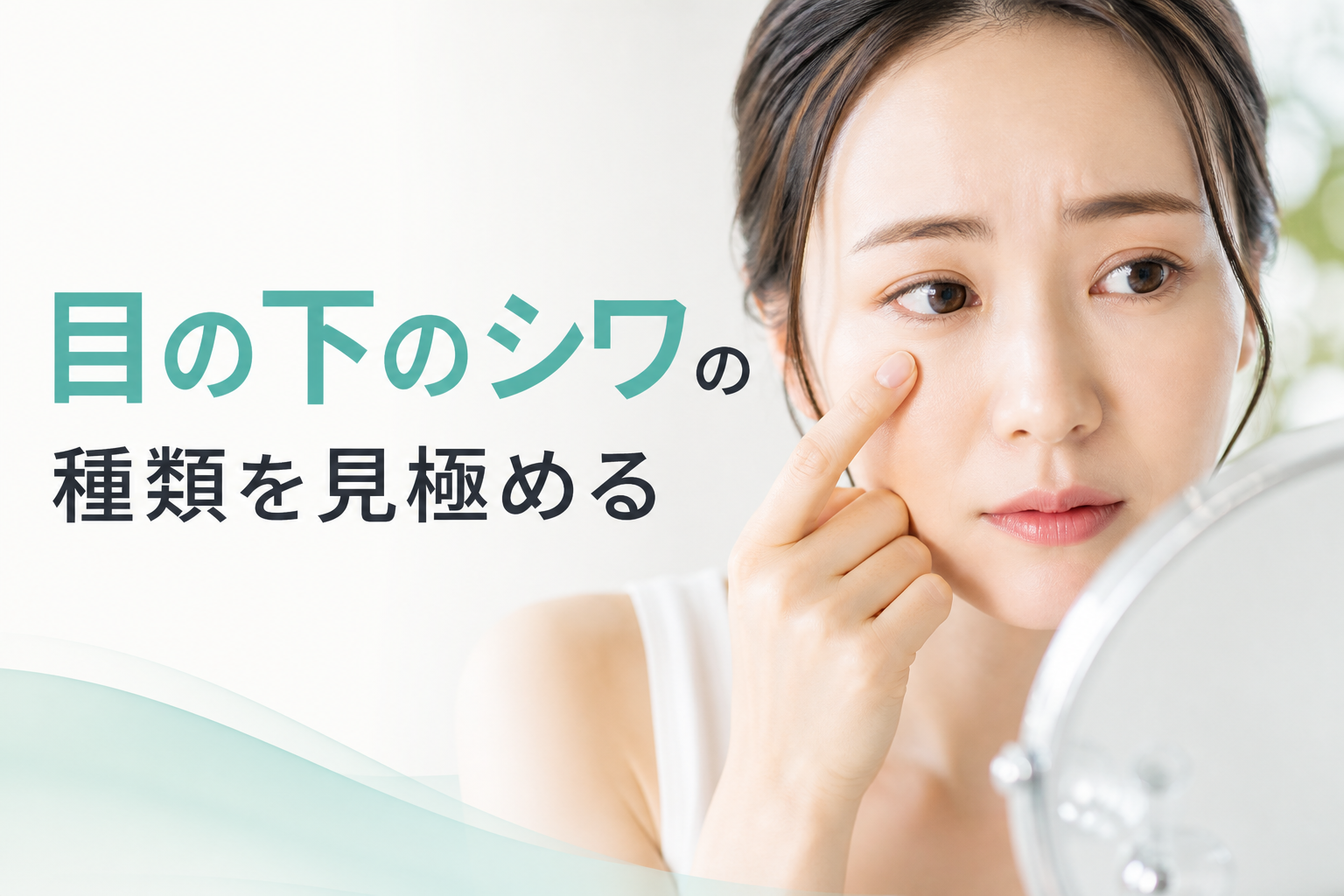 目の下のシワの種類を見極める
