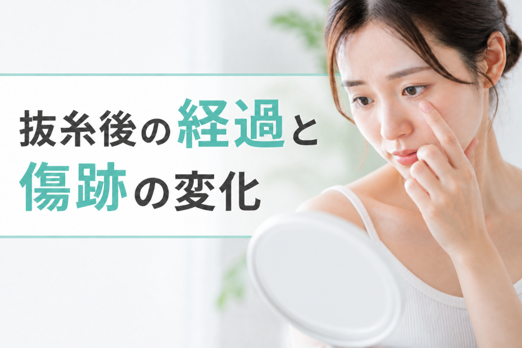 抜糸後の経過と傷跡の変化