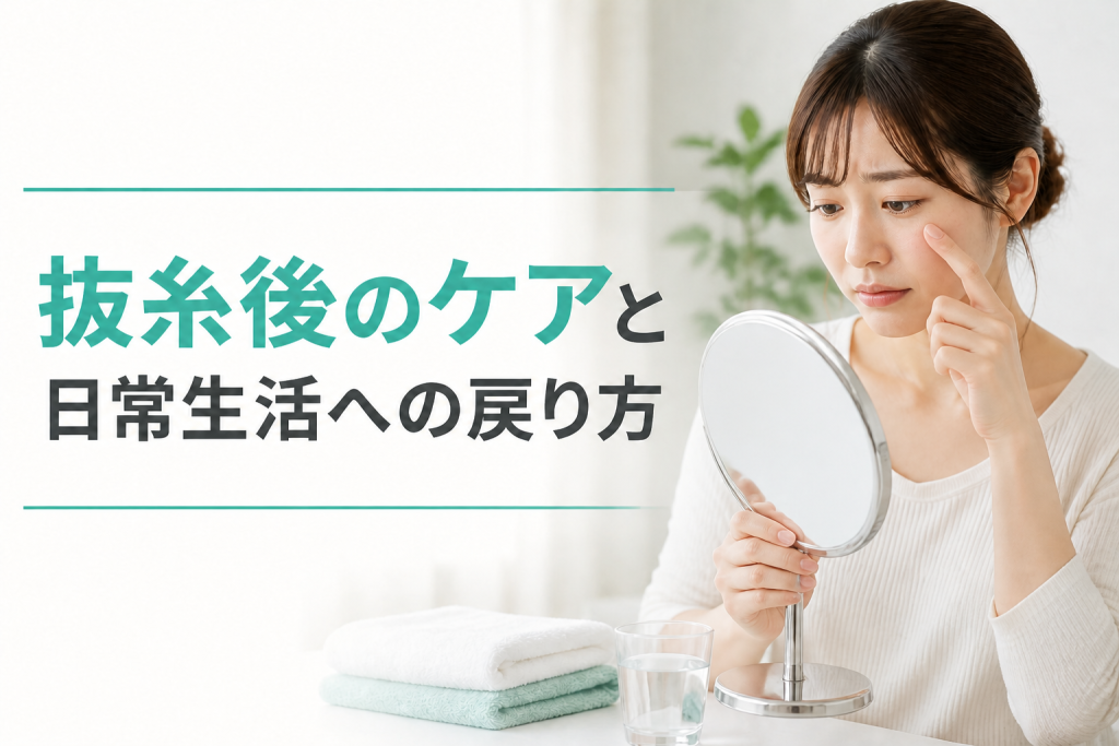 抜糸後のケアと日常生活への戻り方